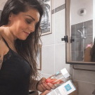 Swatch de mademoiselleA : Démaquillant biphasique douceur, Eye Care Cosmetics