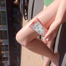 Swatch de Nolrag_sc : Gommage Corps Bio à l'Abricot - Nijiko, BYS Maquillage