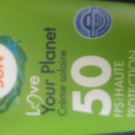 Swatch de ingrin : Créme solaire indice 50 love your planet cien sun, Cien