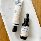 Swatch de Mélissa Tiliana : Sérum Botanique Bouclier Détox Anti-Oxydant, Saeve