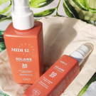 Swatch de Dorianetesteuse : Duo huiles protectrices solaires SPF30 et SPF50, MIDI12