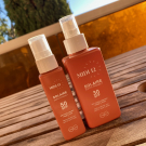 Swatch de Vika-chan : Duo huiles protectrices solaires SPF30 et SPF50, MIDI12