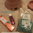Swatch de Nolrag_sc : Kit d'épilation complet Happy Waxing, Perron rigot