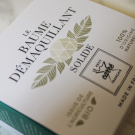 Swatch de NesliArs : Baume démaquillant solide BIO au beurre de Cacao, Le Petit Carré Français