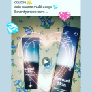 Swatch de Paillettes cosmiques : Second skin Baume multi usages, SeventyOne Percent