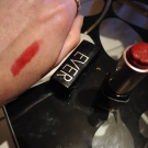 Swatch de Amanite : Rouge Artist Intense - Rouge à Lèvres Couleur Intense, Make Up For Ever