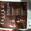 Swatch de sanyuss : BUBBLE MASK BIO DETOX, Talika