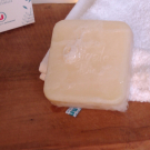 Swatch de skin_carebeaute : Savon solide au lait d'anesse, Cigale Bio