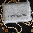 Swatch de Papillon882 : Eponge Bifaces Microfribre CAPT'HYGIÈNE, Etamine du Lys