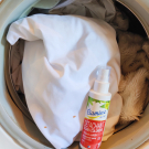 Swatch de Angeliquetesteuse : Détachant tâches colorées, Etamine du Lys