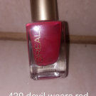 Swatch de Lockycharm : Color Riche Le Vernis, L'Oréal Paris
