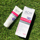 Swatch de guul.beauty : Dépiwhite.M Crème protectrice SPF 50+, Laboratoire Dermatologique ACM