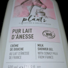 Swatch de flfl90 : Crème de douche Pur Lait d'Ânesse - Plants, Nature & Découvertes