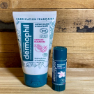 Swatch de lauradel : Crème main framboise/grenade, Dermophil