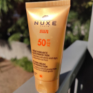 Swatch de lilieo : Crème Fondante Visage SPF 50, Nuxe