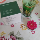 Swatch de Testeuse_au_naturel : Creme hydratante aux graines de thé vert, Innisfree