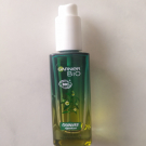 Swatch de Suavela : Huile de Nuit Multi-Réparatrice au Chanvre, Garnier Bio