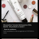 Swatch de Sofiaandjo : Mousseline Tomate Nettoyante, Ella Bache