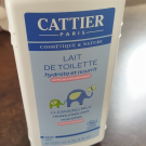 Swatch de Magalie2005 : Lait de toilette bébé visage & corps, Cattier