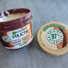 Swatch de zaz19 : Masque Nutrition Boucles Beurre de Cacao - Fructis Hair Food, Garnier Fructis