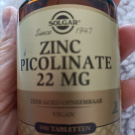 Swatch de Ise Lan : Zinc Picolinate 22mg, SOLGAR FRANCE