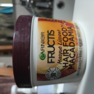 Swatch de sylviesoboc : Hair food macadamia Masque Lissant Garnier Fructis, Garnier