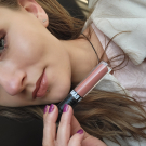 Swatch de Marionjou18380 : Rouge à lèvres liquide mousse, Banana beauty