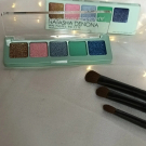 Swatch de skincarebeaute5 : Mini Retro - Palette de fards à paupières format voyage, Natasha DENONA