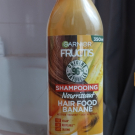 Swatch de Estherrosamund : Hair food banane shampoing, Garnier Fructis