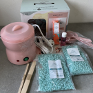 Swatch de NADO27 : KIT D'ÉPILATION COMPLET HAPPY WAXING DE PERRON RIGOT, Perron rigot