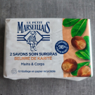 Swatch de zaz19 : Savon soin surgras beurre de karité, Le Petit Marseillais