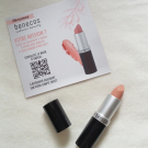 Swatch de DoriouneTwins2022 : Rouge à lèvres mat Muse Benecos, Benecos