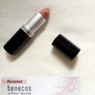 Swatch de DoriouneTwins2022 : Rouge à lèvres mat Muse Benecos, Benecos