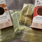 Swatch de Mygtesteuse : Coloration 100% végétale, Les couleurs de Jeanne