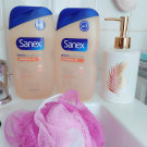 Swatch de laure_adore_ : Gel Douche Dermo Huile, Sanex