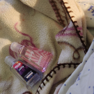 Swatch de fanninès : Gel mains nettoyant, Merci Handy