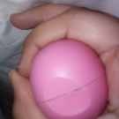 Swatch de Leyna : Baume à Lèvres Smoothie Sphere Lip Balm, Eos