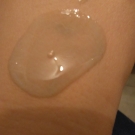 Swatch de Mariie PTK : Gel nettoyant, Biactol - Clearasil