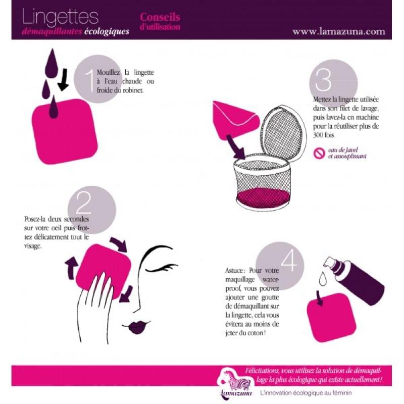 Lingettes Démaquillantes Ecologiques, Lamazuna : Keiko aime !