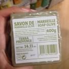 Swatch de Keiko : Cube de Savon de Marseille Olive, Compagnie de Provence