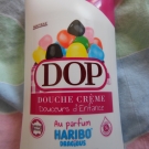 Swatch de margotlussiez : Douche crème douceurs d'enfance parfum haribo dragibus, Dop