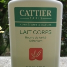 Swatch de TAGBABAMALA : Lait nourrissant Karité Géranium, Cattier