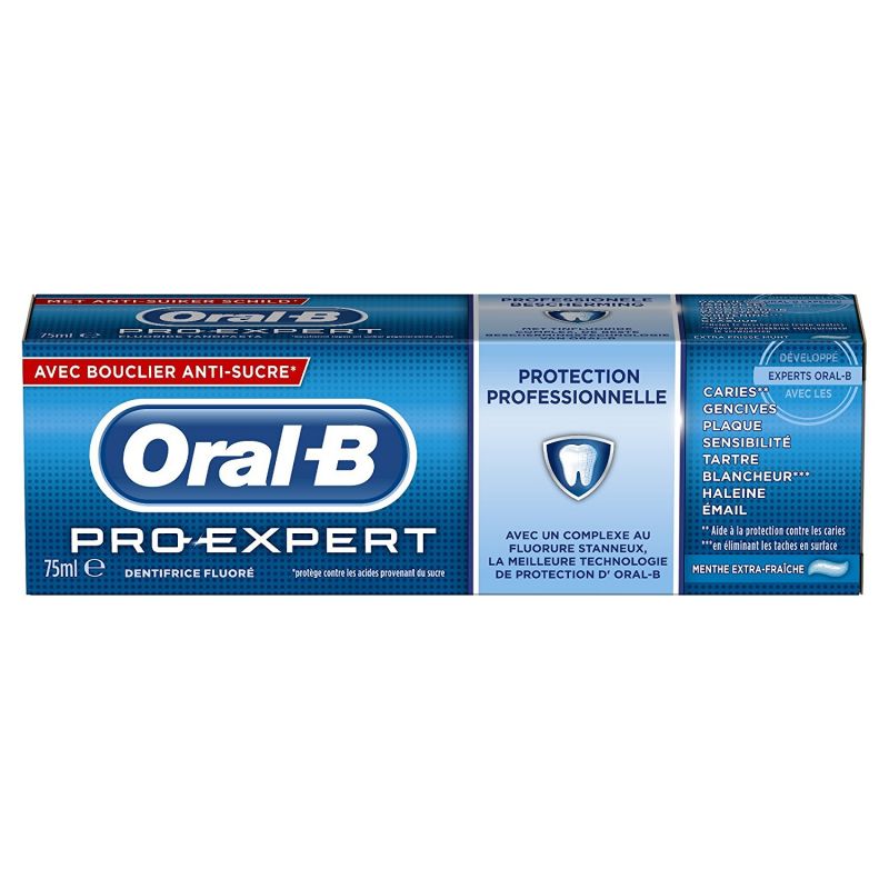 Pro-Expert dentifrice protection professionelle menthe extra-fraîche 75 ml, Oral-B : clocloe285 aime !