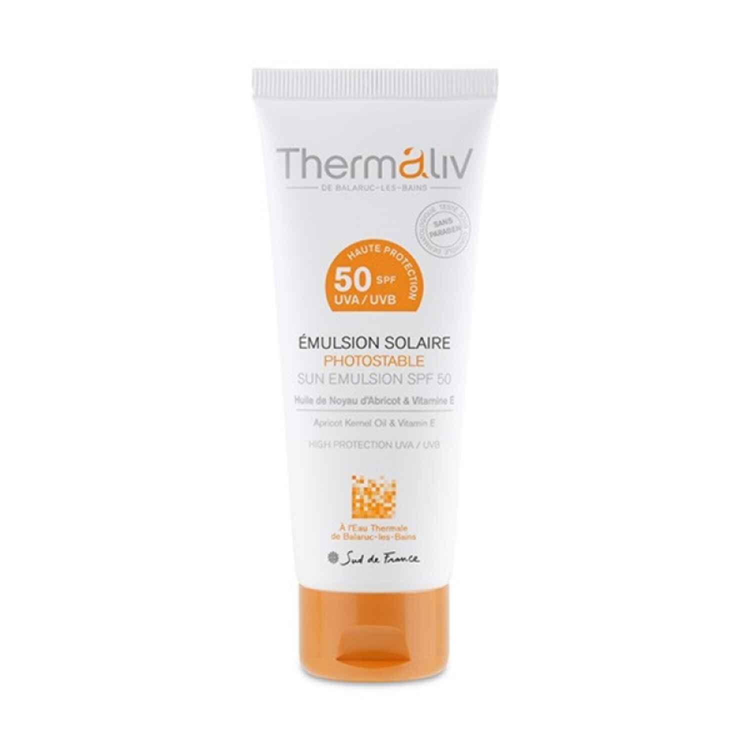 Emulsion Solaire SPF50, Thermaliv - Infos et avis