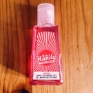 Swatch de sosotal : Gel mains nettoyant, Merci Handy