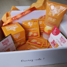 Swatch de Onneparlepaslabouchepleine : Gelée Nettoyante Gommante Soin Bonne Mine Éclat d'Abricot, Le Petit Marseillais