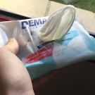 Swatch de Jennyfer❤️ : Lingettes démaquillantes - à l'eau démaquillante, Demak'Up