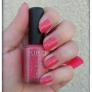 Swatch de Mzelle Cupcake : Nail lacquer - Vernis action fortifiante et durcissante, Kiko