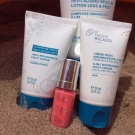 Swatch de Mzelle Cupcake : Gommage pieds et hydratant pieds, Dr Pierre Ricaud