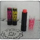 Swatch de Mzelle Cupcake : Babylips Electro, Gemey-Maybelline